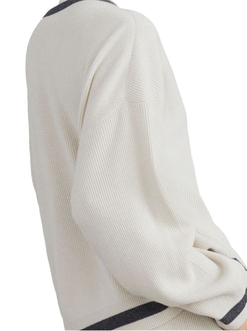 White/medium grey knit BRUNELLO CUCINELLI | M12192602CUH69